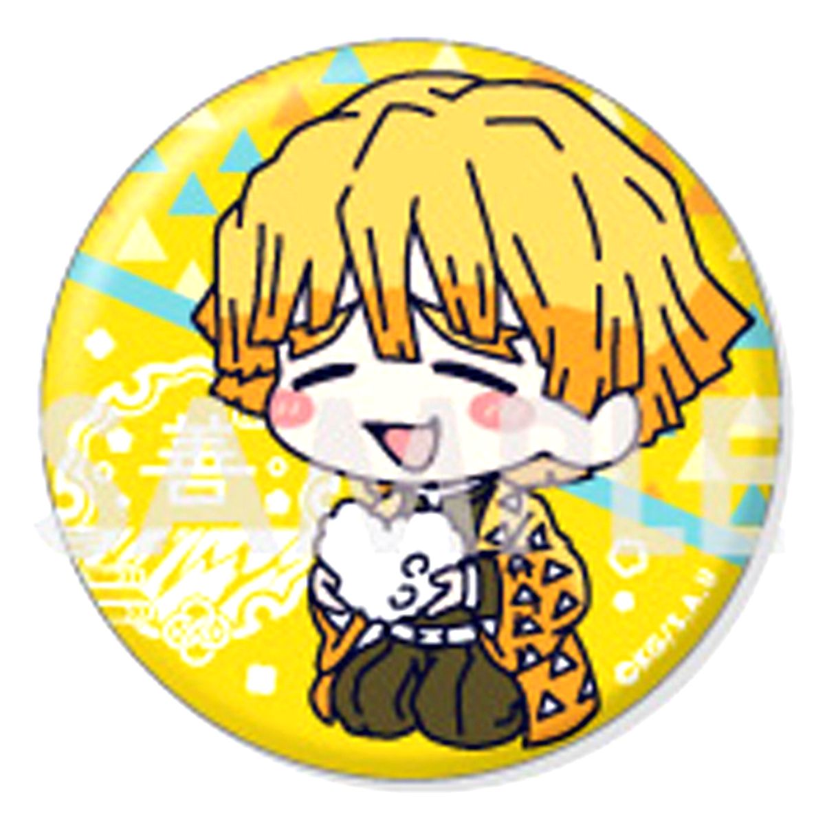 Zenitsu Agatsuma No.3 Demon Slayer: Kimetsu no Yaiba Wachatto! Trading Button [USED]