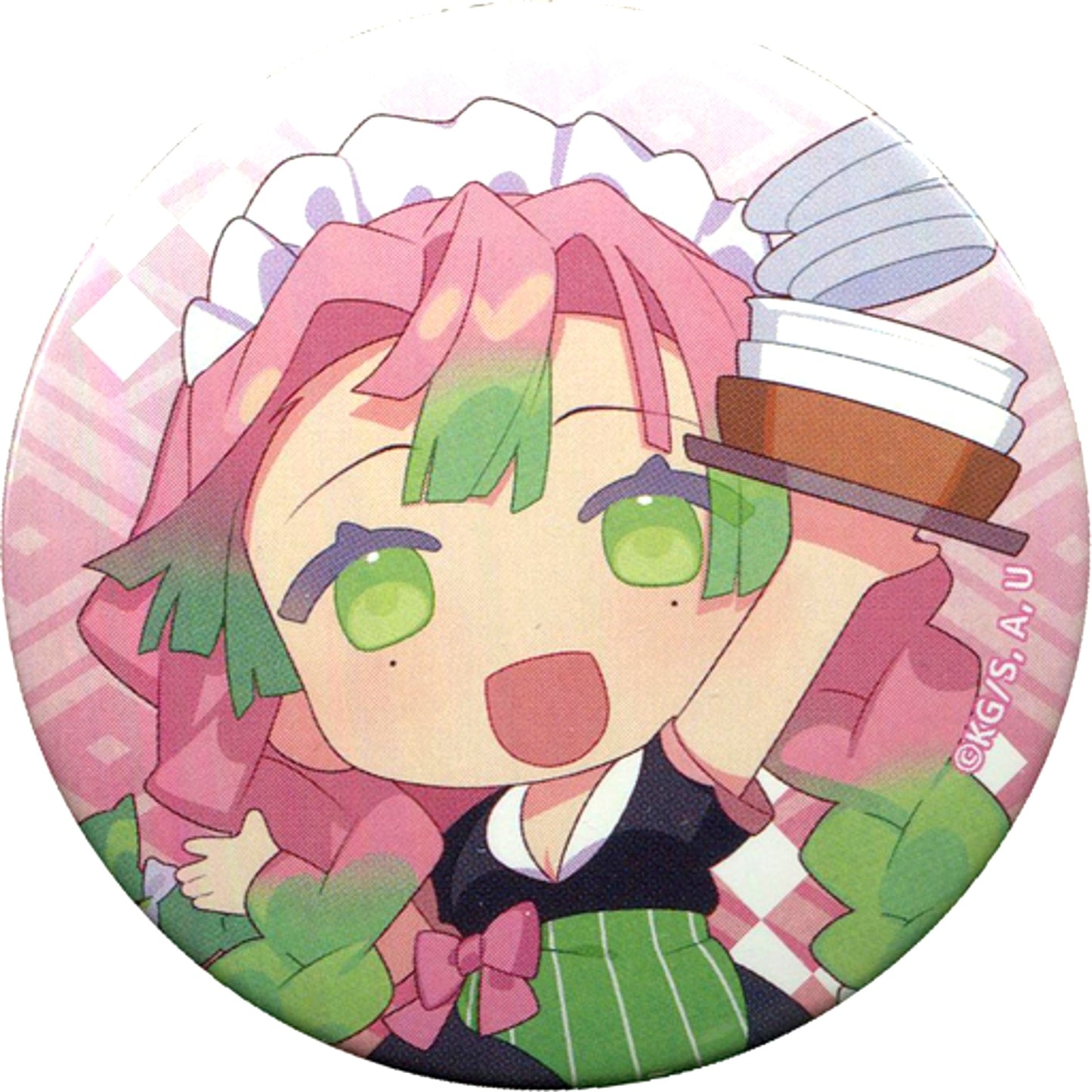Mitsuri Kanroji Demon Slayer: Kimetsu no Yaiba SWEETS PARADISE Trading Button [USED]
