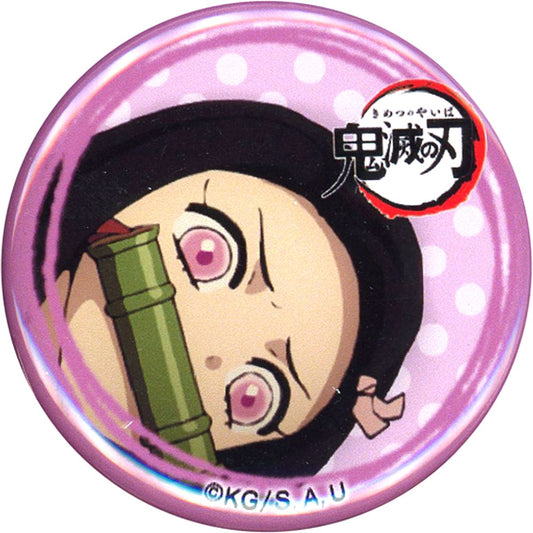 Nezuko Kamado Peeking Demon Slayer: Kimetsu no Yaiba Character Emaki Cafe in ufotable Cafe Yuru Face Button [USED]