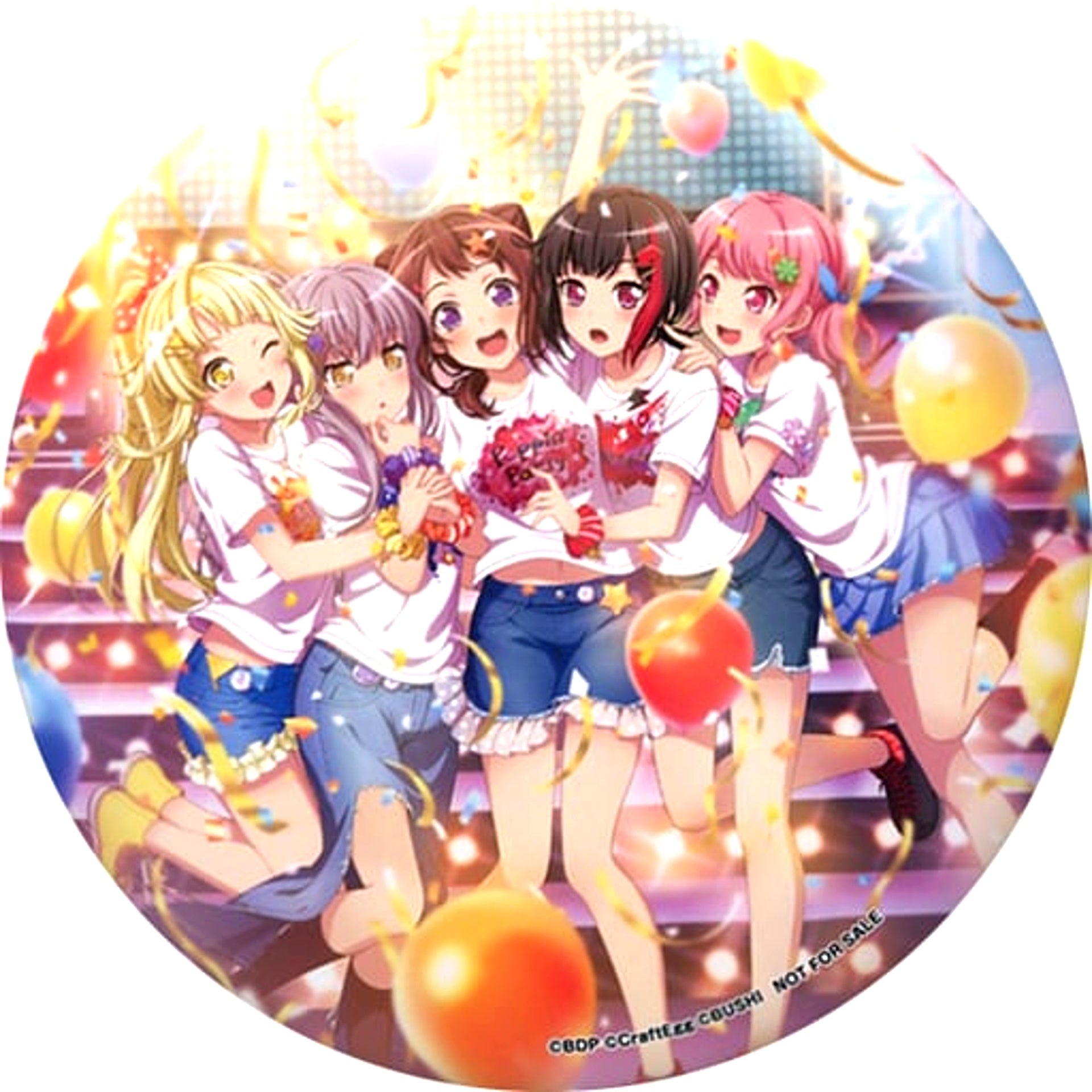 Vocal Group BanG Dream! Girls Band Party! BIG Button with Stand Epos Card Debut Memorial Event in Marui New Enrollment Bonus [USED]