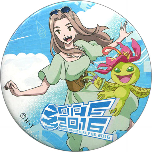 Digimon Adventure tri. Mimi Tachikawa Palmon Can Badge Collection Digimon Adventure Fes.2016 Limited Buttons [USED]