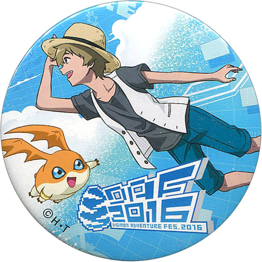 Digimon Adventure tri. Takeru Takaishi Patamon Can Badge Collection Digimon Adventure Fes.2016 Limited Buttons [USED]