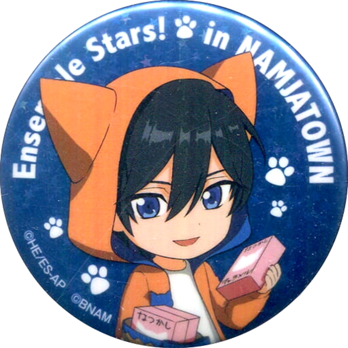 Ensemble Stars! Hokuto Hidaka Glitter Can Badge Collection A Namja Town Sagashite! Mitsukete! Kakurenbo Limited Buttons [USED]