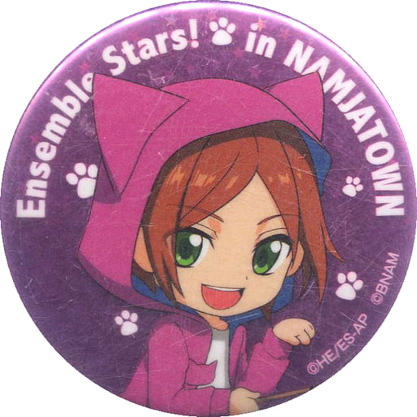 Ensemble Stars! Hinata Aoi Glitter Can Badge Collection A Namja Town Search! Find! Hide And Seek Limited Buttons [USED]