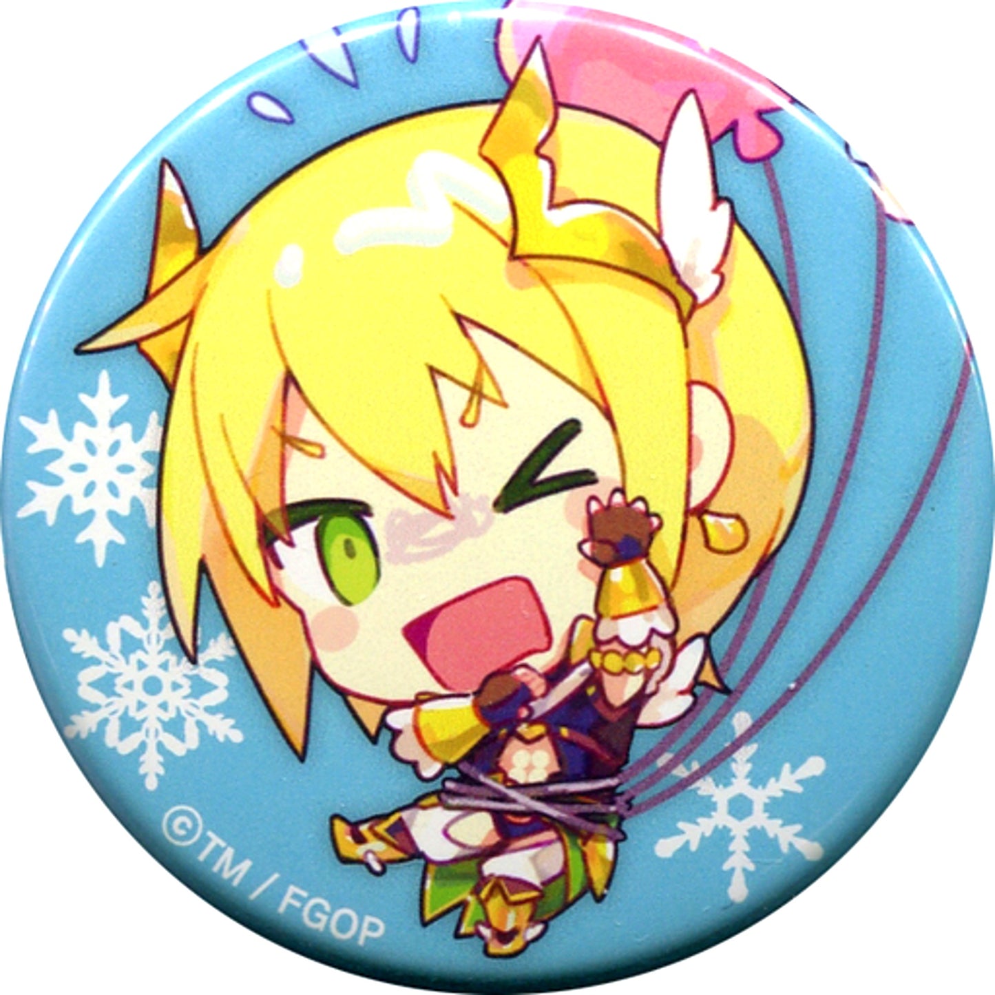 Saber Jason Normal Fate/Grand Order Namie Drawn Mini Character Trading Button Chaldea Park Caravan 2019-2020 [USED]