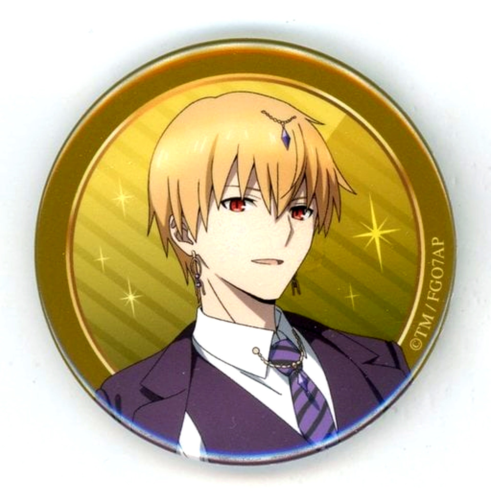 Caster Gilgamesh Life Size Fate/Grand Order Absolute Demonic Front Babylonia Button Party ver. x Lawson [USED]