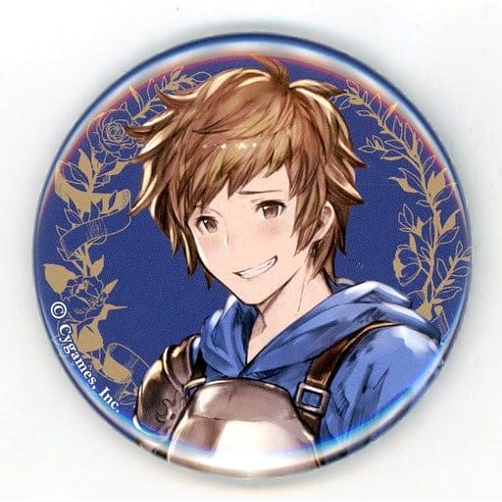 Granblue Fantasy Gran Trading Can Badge HAPPY VALENTINE! & WHITE DAY! Yorozuya Siero Pop-up Shop in Marui Exclusive Buttons [USED]