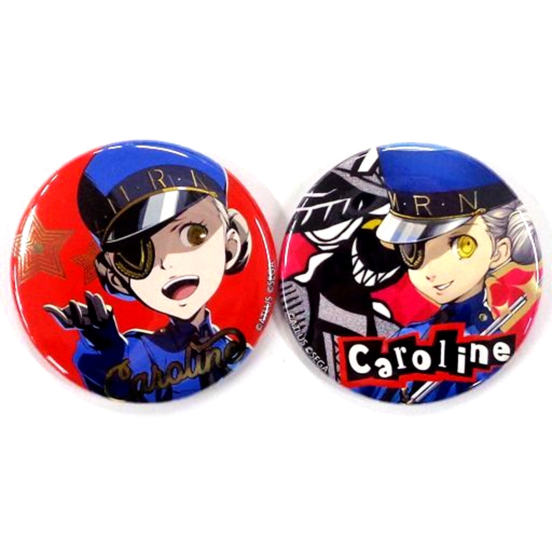 Caroline D-13 Prize Persona 5 Royal Metal Style Button Set of 2 Rakuten Collection [USED]