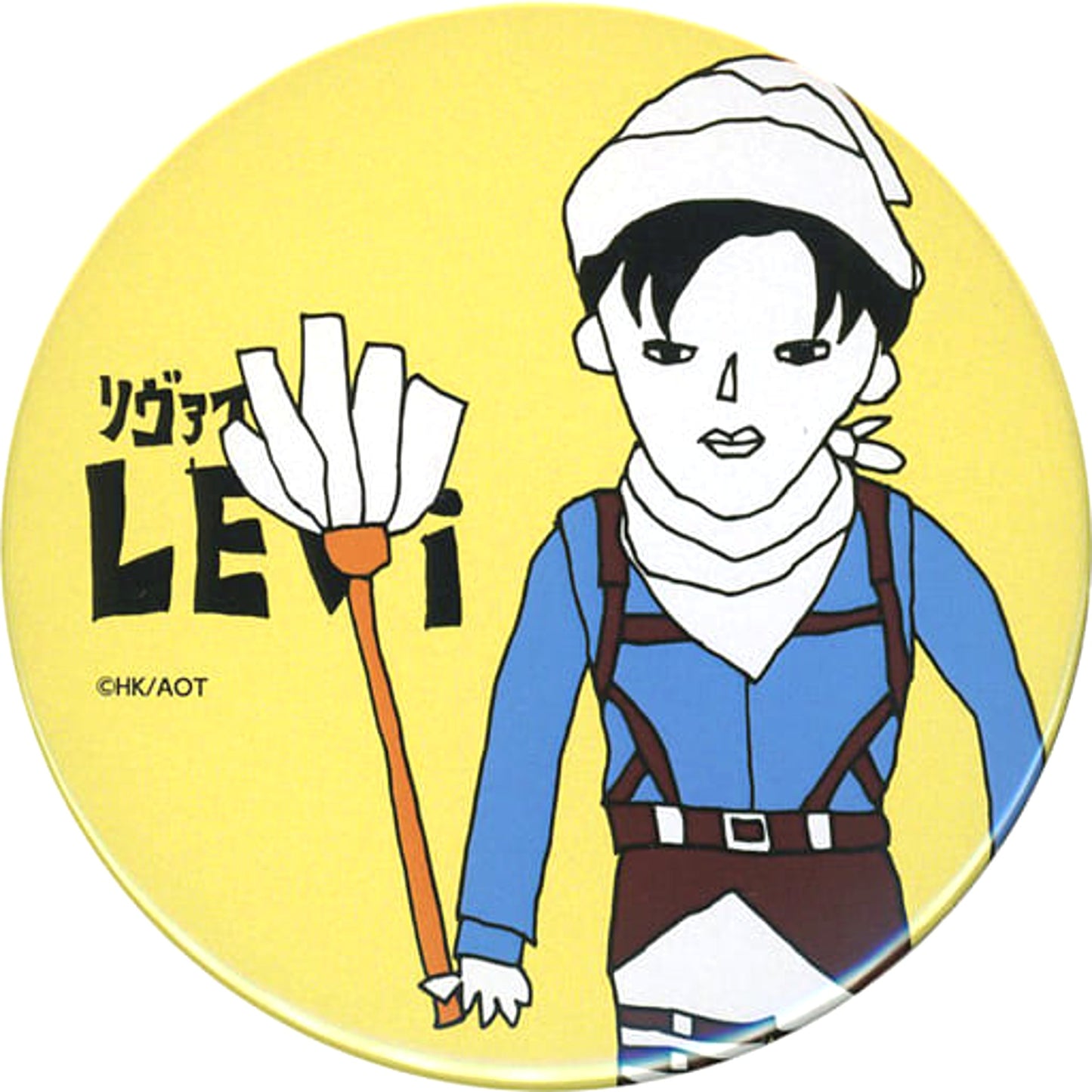 Levi Ackerman Cleaning Ver. Attack on Titan Kujicolle Big Button Prize D [USED]