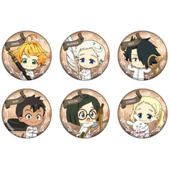 The Promised Neverland Emma & Others Photo Character Study Ver. 05 Blind Packaged Can Badge All 6 Types Set Buttons [USED]