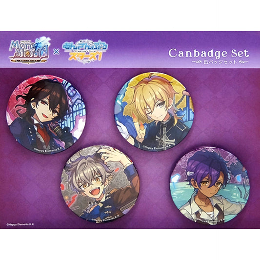 Set of 4 UNDEAD Ensemble Stars! Button Set Merc Storia [USED]