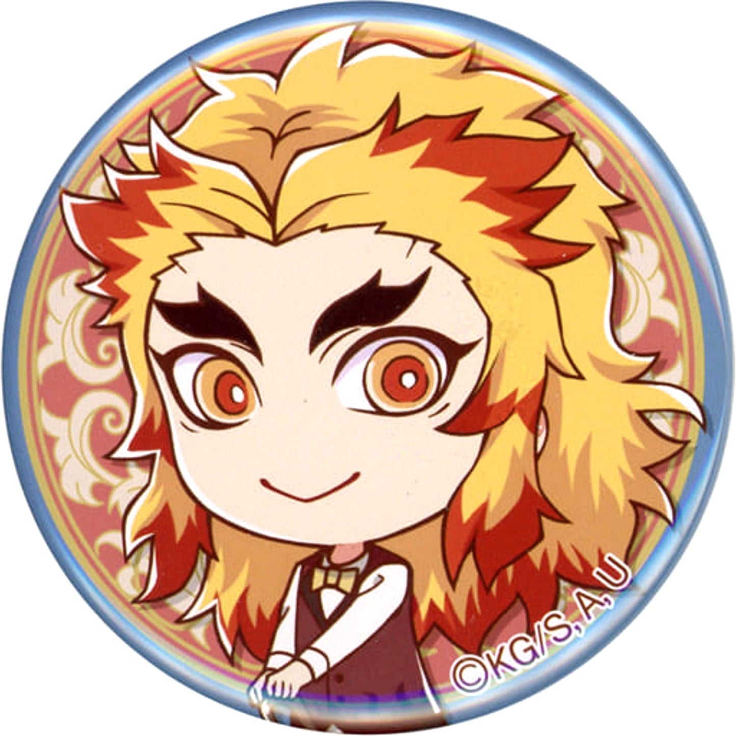 Kyojuro Rengoku Demon Slayer: Kimetsu no Yaiba Random Button Fujiiro Shotengai: amiami Street in Akihabara Kimetsu Modern Limited [USED]