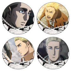 Attack on Titan Erwin Smith Favorite Character Can Badge Set of 4 Buttons [USED]