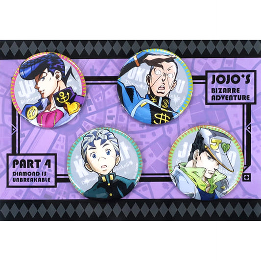 JoJo's Bizarre Adventure Part 4: Diamond is Unbreakable Okuyasu Nijimura & Others Can Badge Set B Set C89 Limited Set of 4 Buttons [USED]