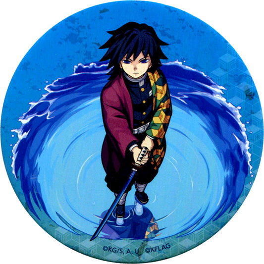 Giyu Tomioka Collab Design Demon Slayer: Kimetsu no Yaiba x Monster Strike XFLAG STORE Cafe Button [USED]