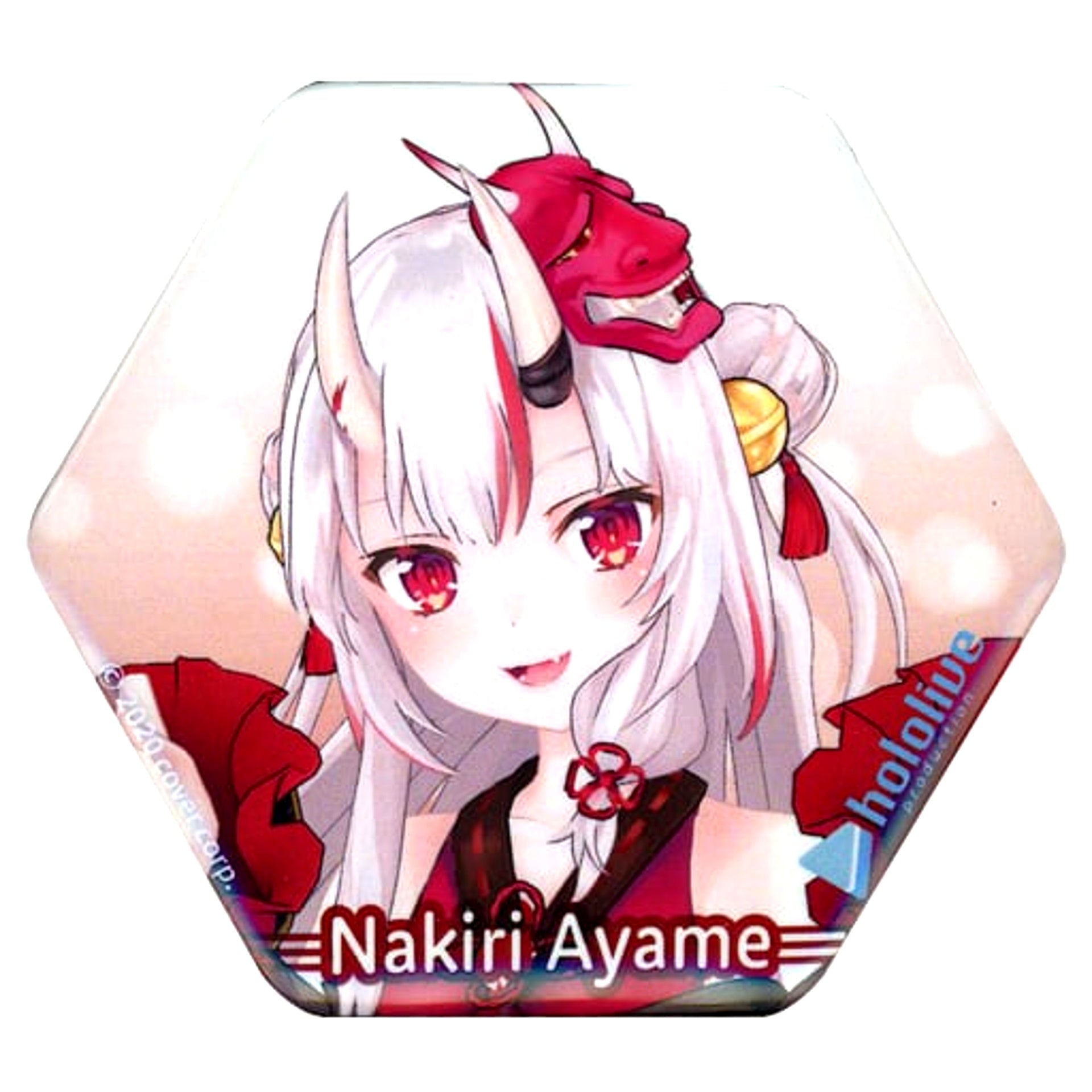 Nakiri Ayame Virtual YouTuber Hololive x Atre Akihabara Blind Button [USED]