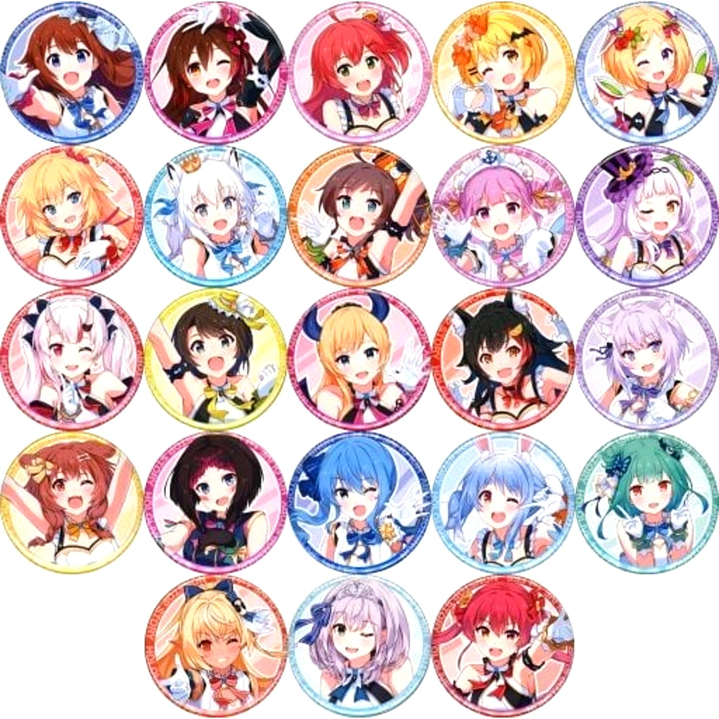 Set of 23 Group Hololive Non-stop Button 1st fes. Non-stop Story [USED]