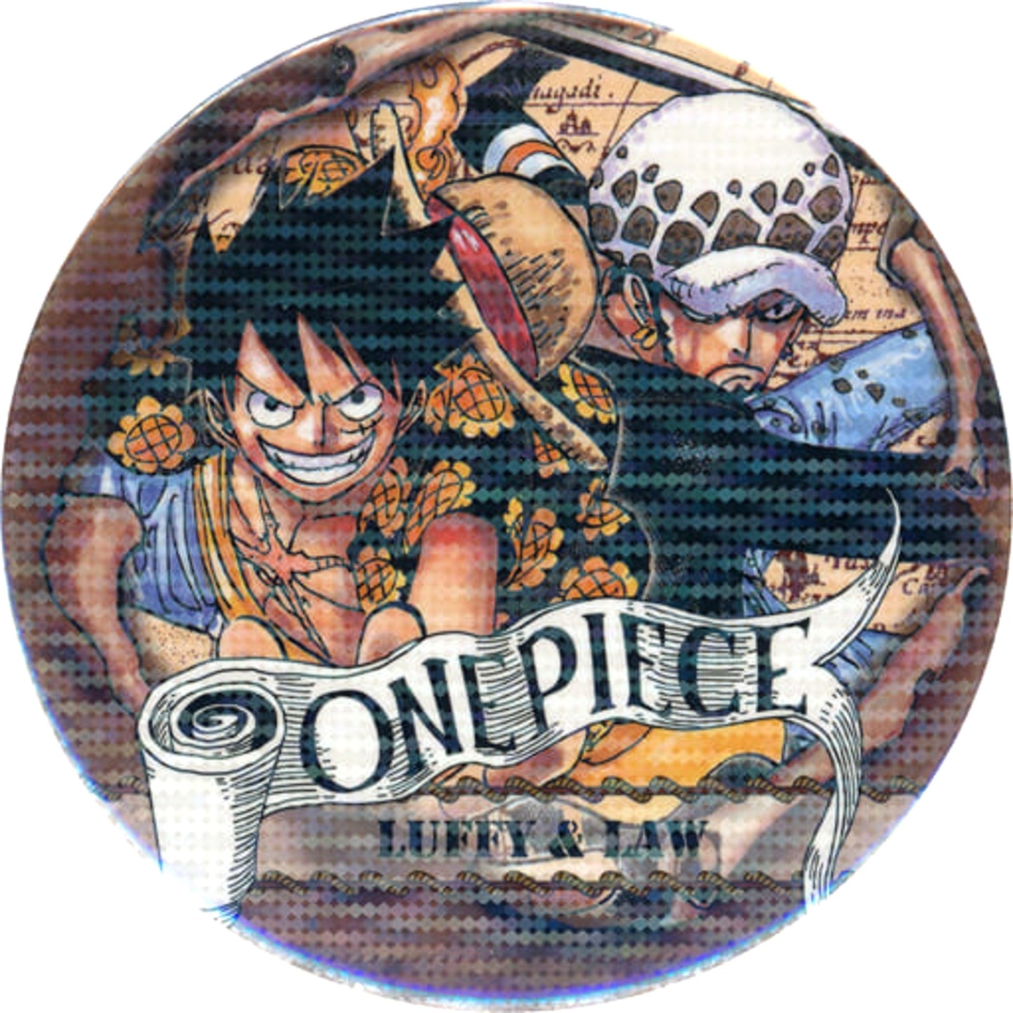 Monkey D. Luffy Trafalgar Law One Piece Collection Button Part 4 [USED]
