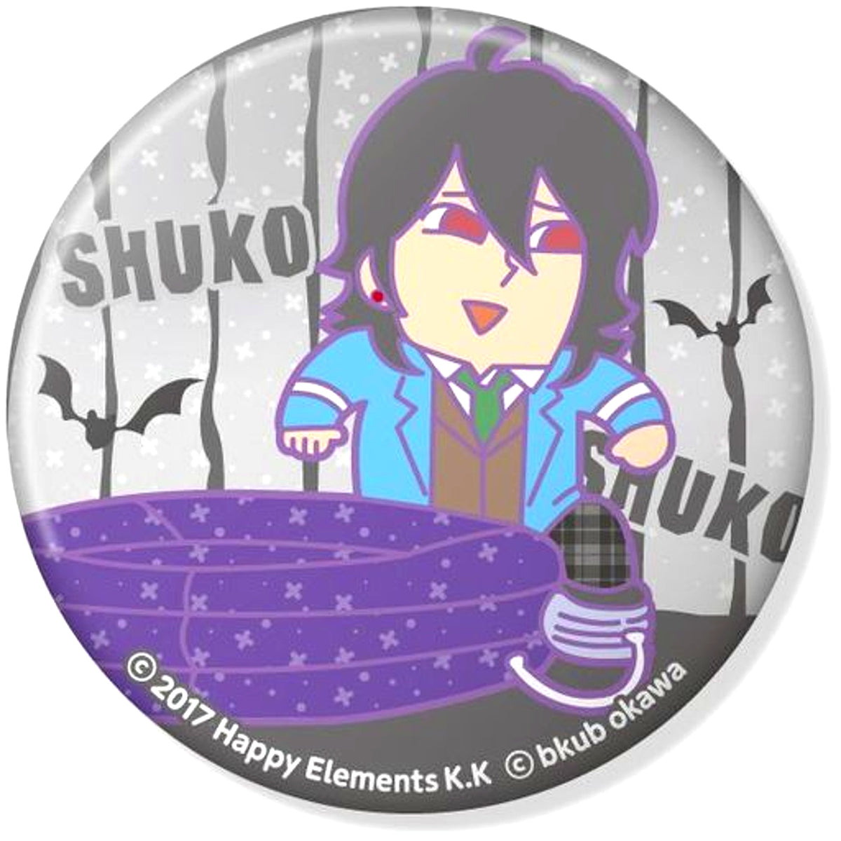 Rei Sakuma Normal Ensemble Stars! x Bkub Okawa Ensemble Bukubu Stars! Button Collection 7th [USED]