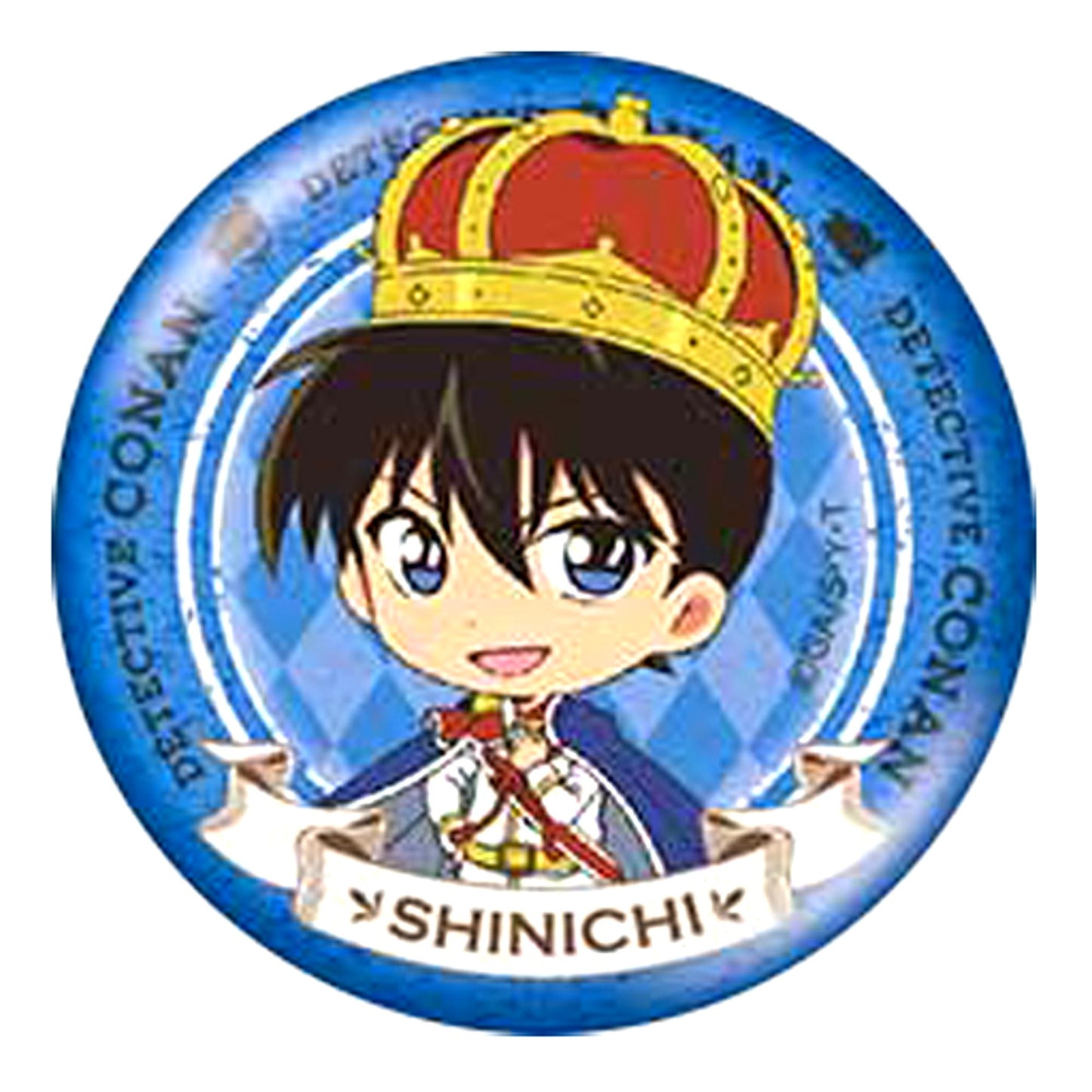 Shinichi Kudo Detective Conan Toys Works Collection Niitengo Button Collection Trump Ver. [USED]