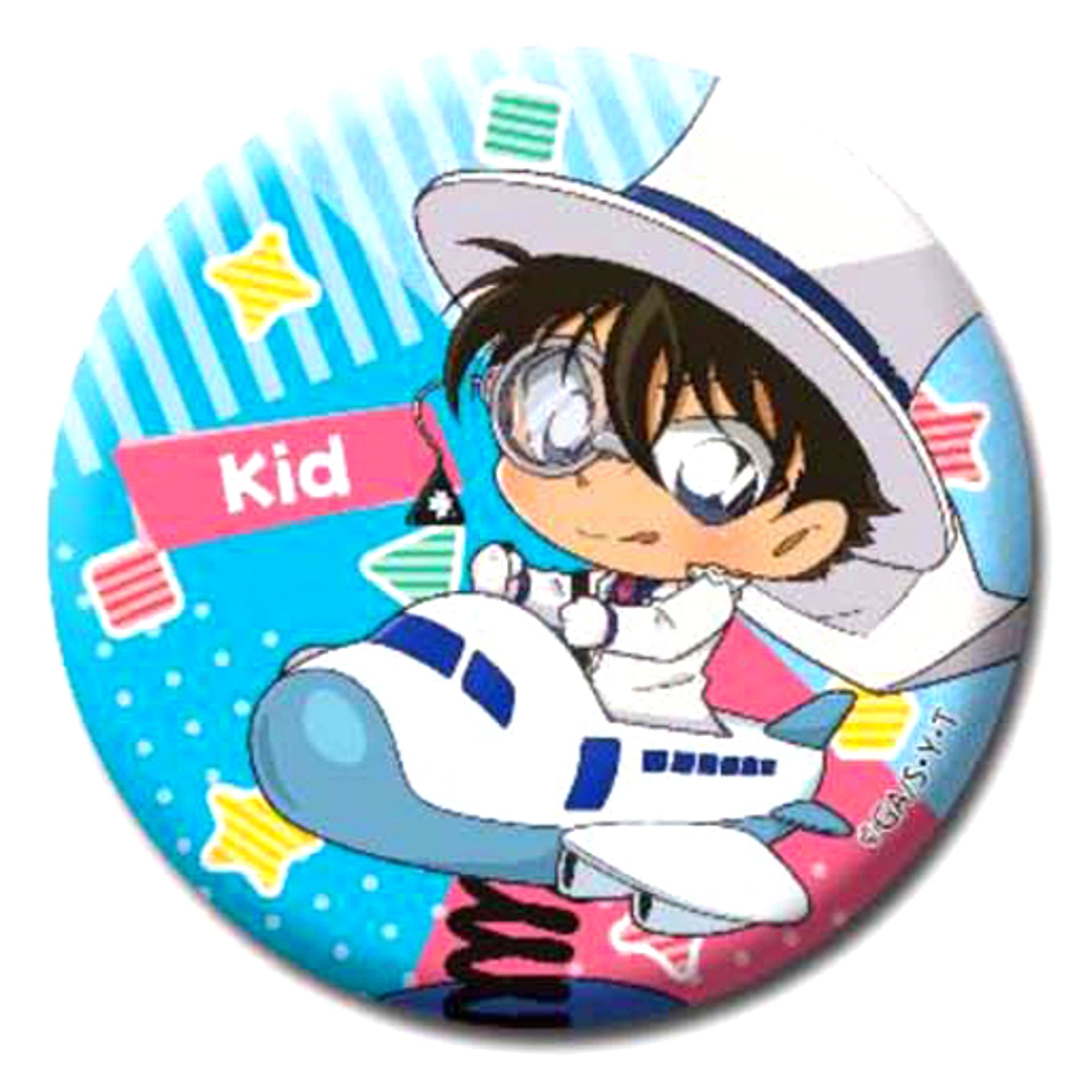 Kaito Kid Detective Conan Deformed Trading Button Vehicles [USED]