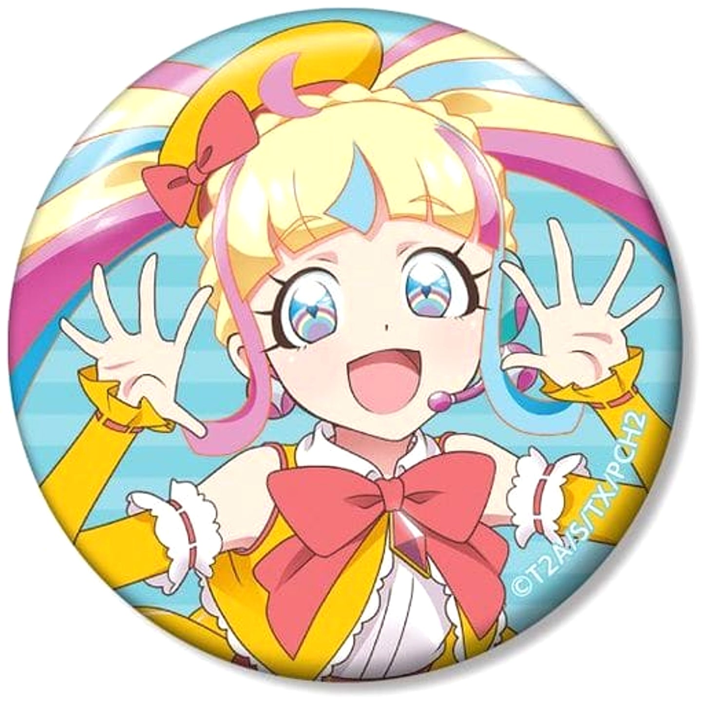 Kiratto Pri Chan Daia Yellow Dress Ver. Original Illustration Can Badge Buttons [USED]