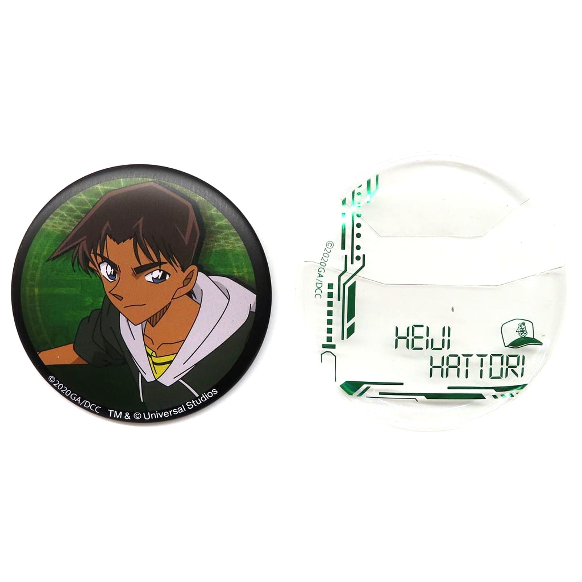 Heiji Hattori Detective Conan Collectible Button Universal Studios Japan 2020 Limited [USED]
