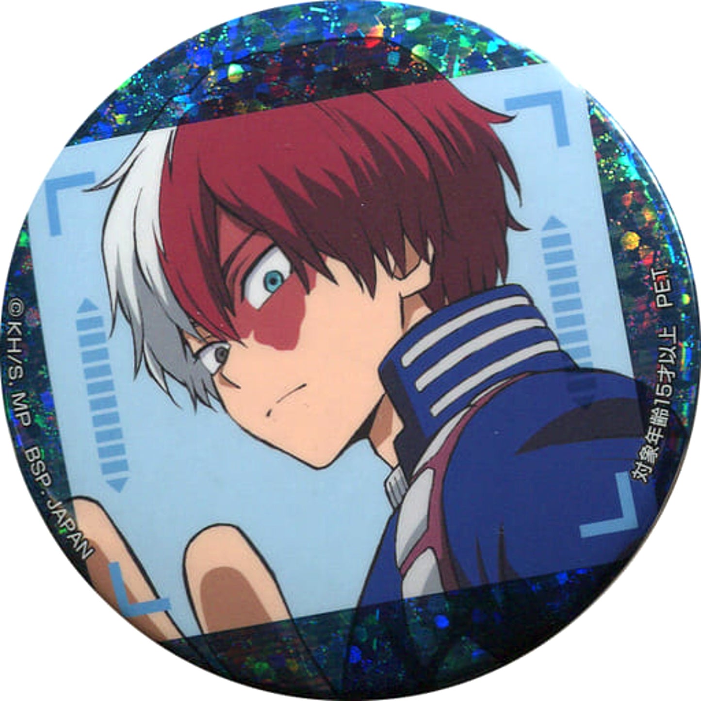 Shoto Todoroki J My Hero Academia Button Hero Snap [USED]