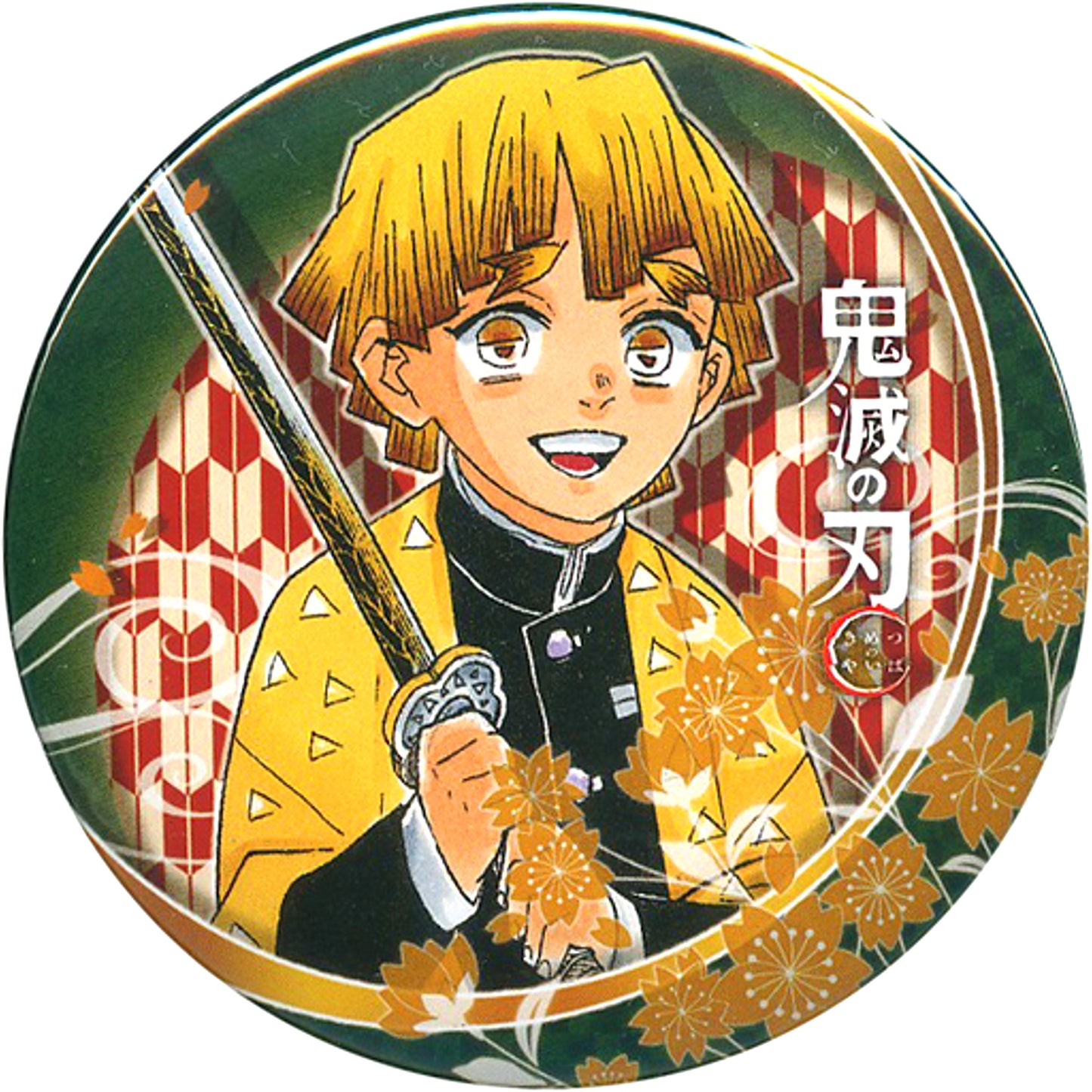 Zenitsu Agatsuma Demon Slayer: Kimetsu no Yaiba Collection Button Ltd Ver Jump Characters Store Ltd [USED]