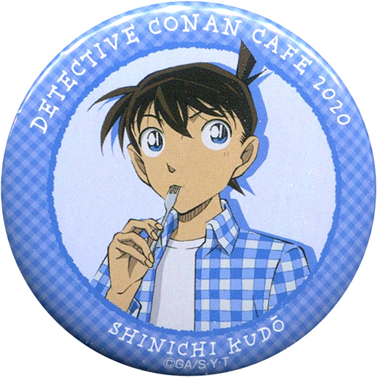 Shinichi Kudo Detective Conan Cafe 2020 Full Body Button [USED]