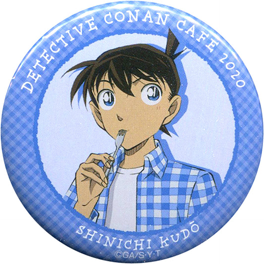 Shinichi Kudo Detective Conan Cafe 2020 Full Body Button [USED]