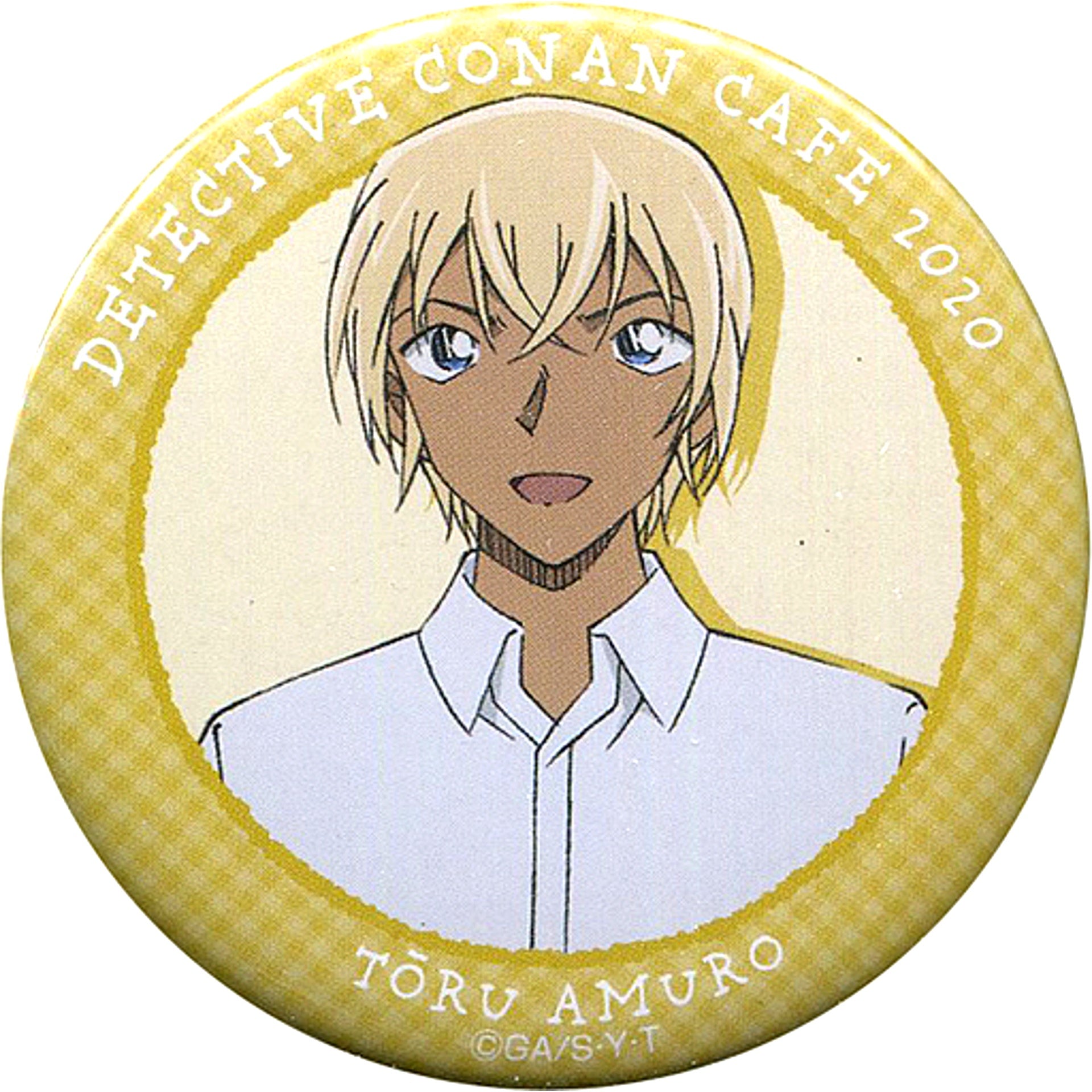 Toru Amuro Detective Conan Cafe 2020 Full Body Button [USED]