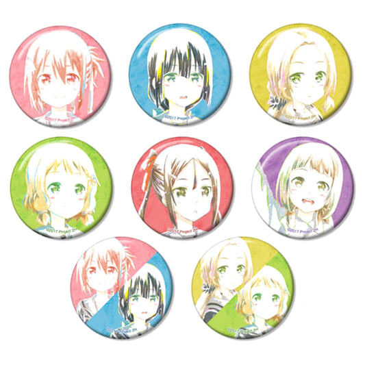 Yuna Yuki Is a Hero: Washio Sumi Chapter / Hero Chapter Yuna Yuki & Others Ani-Art Trading Can Badge All 8 Types Set Buttons [USED]