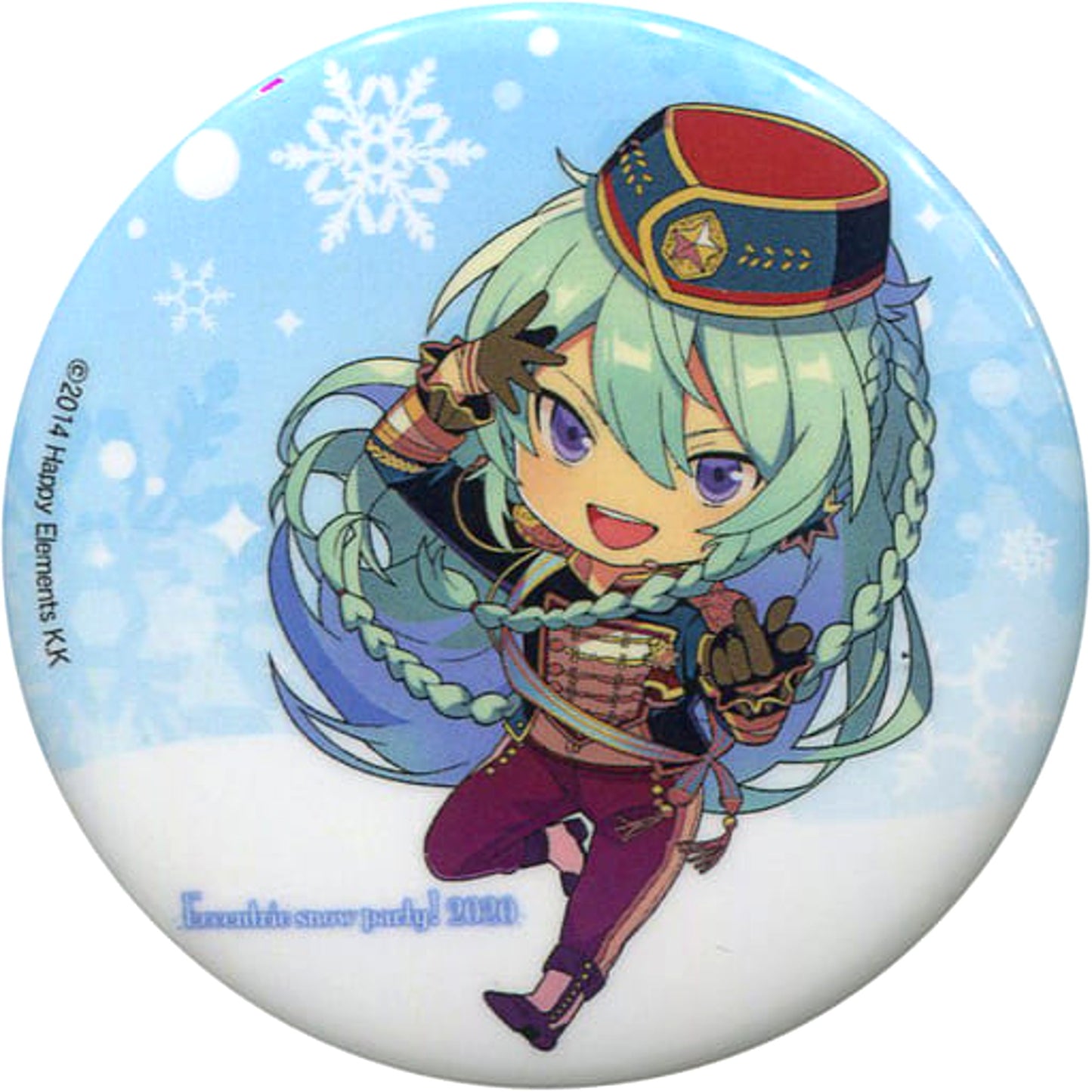 Ensemble Stars! Wataru Hibiki Whole Body Trading Can Badge Eccentric Snow Party! 2020 Limited Buttons [USED]