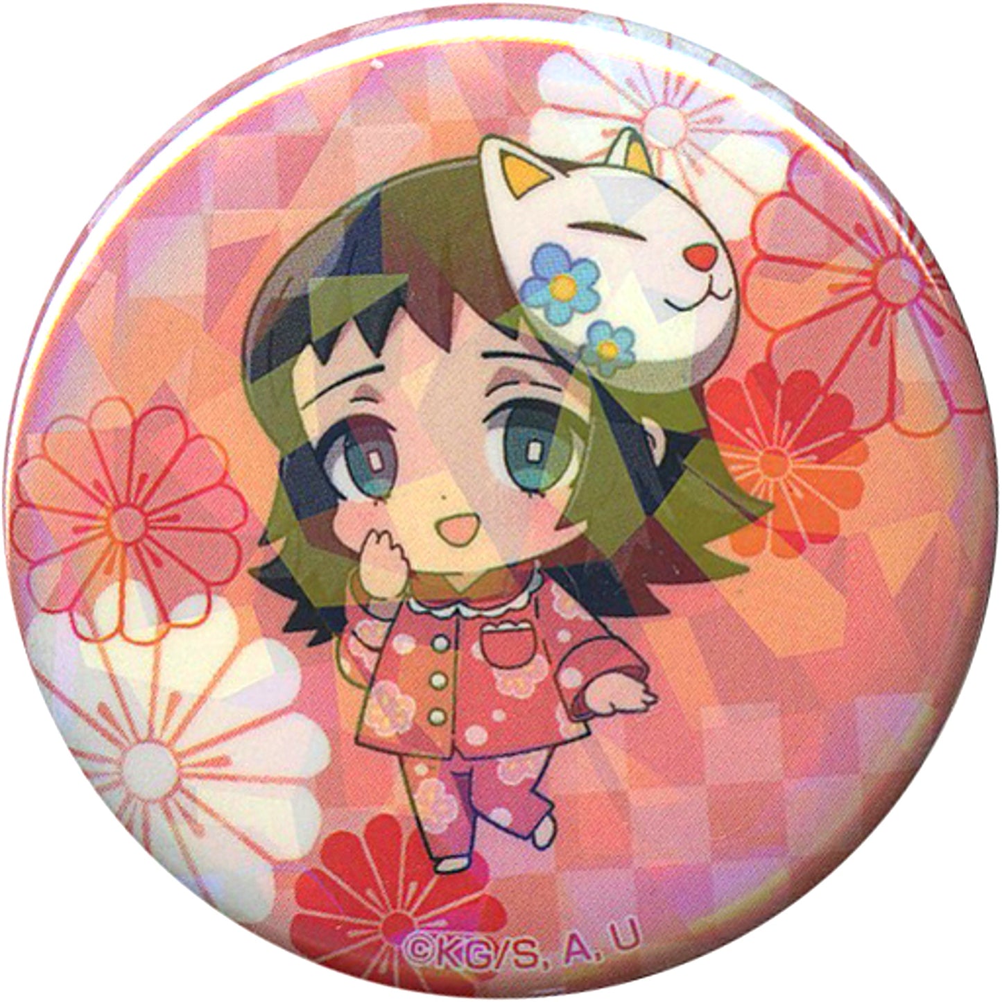 Makomo Hologram Demon Slayer: Kimetsu no Yaiba Efoolume Pajachara Button Vol.1 [USED]