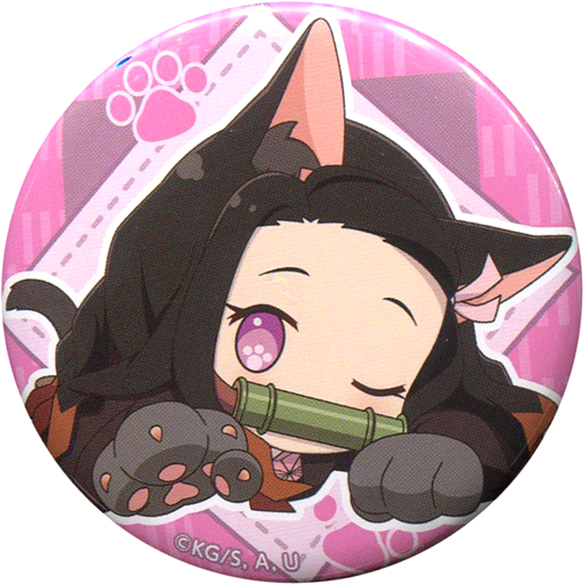 Nezuko Kamado Demon Slayer: Kimetsu no Yaiba Nyaforme Button [USED]