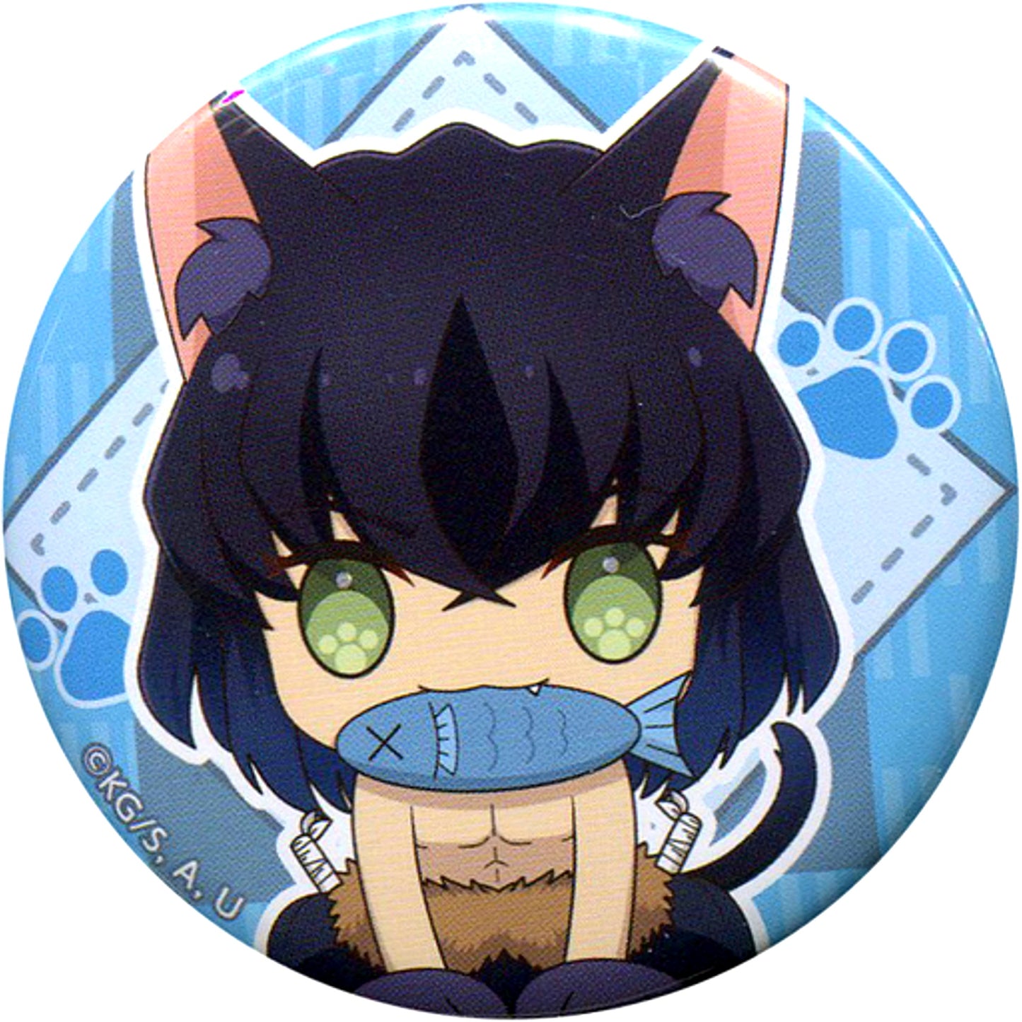 Inosuke Hashibira Demon Slayer: Kimetsu no Yaiba Nyaforme Button [USED]