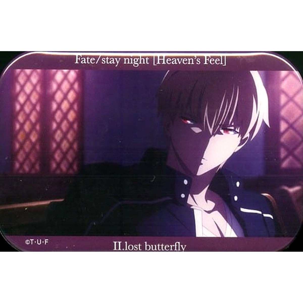 Fate/stay night: Heaven's Feel III. spring song Gilgamesh Looking Back Collection Can Badge II.Lost Butterfly Ver. Theater Limited Buttons [USED]