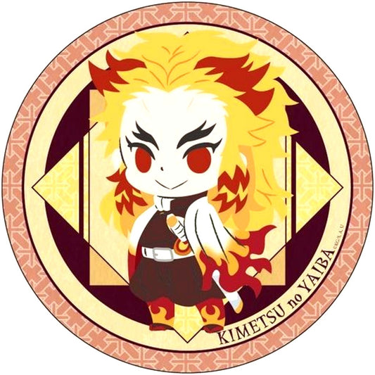 Kyojuro Rengoku Deformed Ver. Demon Slayer: Kimetsu no Yaiba De Button Big Badge [USED]