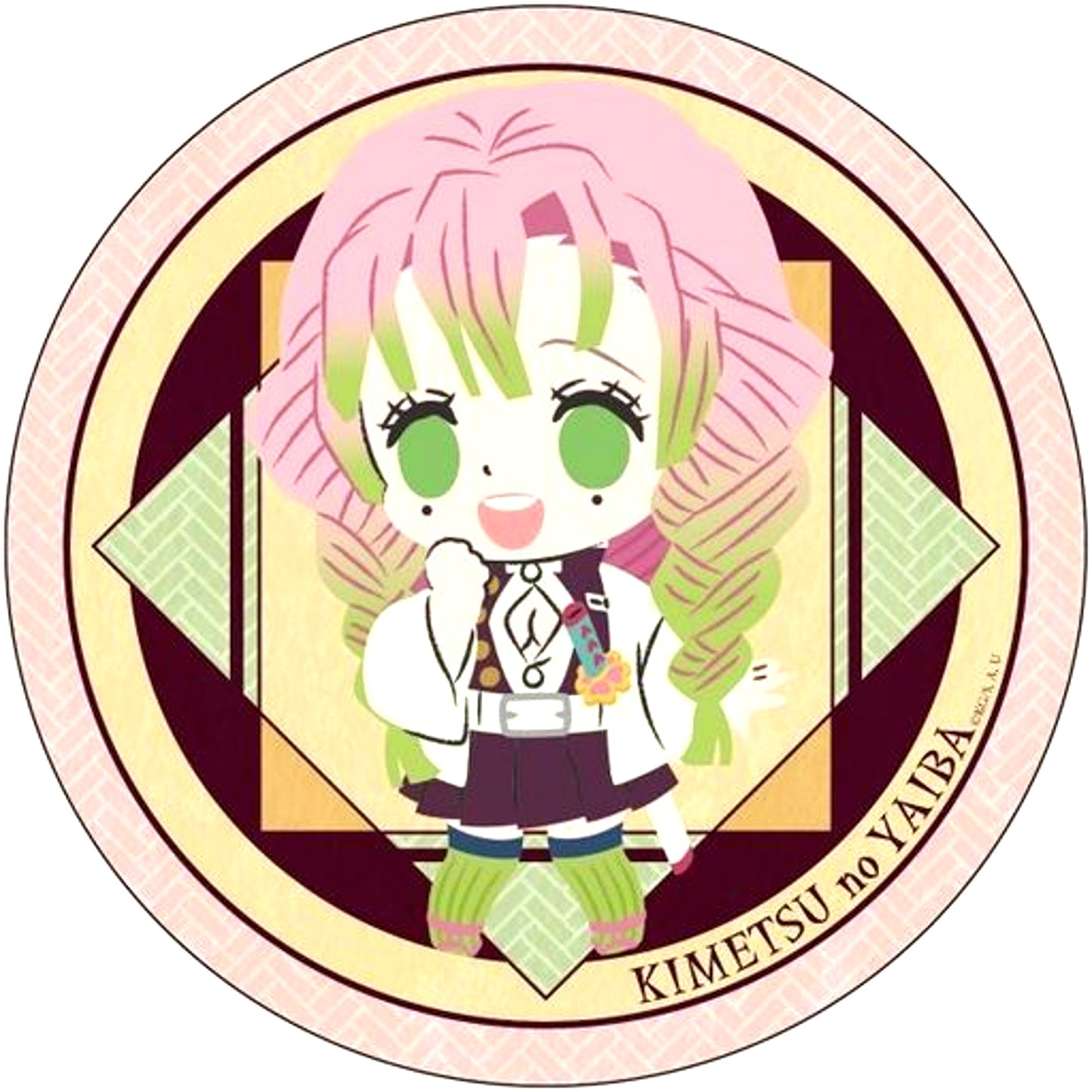Mitsuri Kanroji Deformed Ver. Demon Slayer: Kimetsu no Yaiba Deka Button [USED]