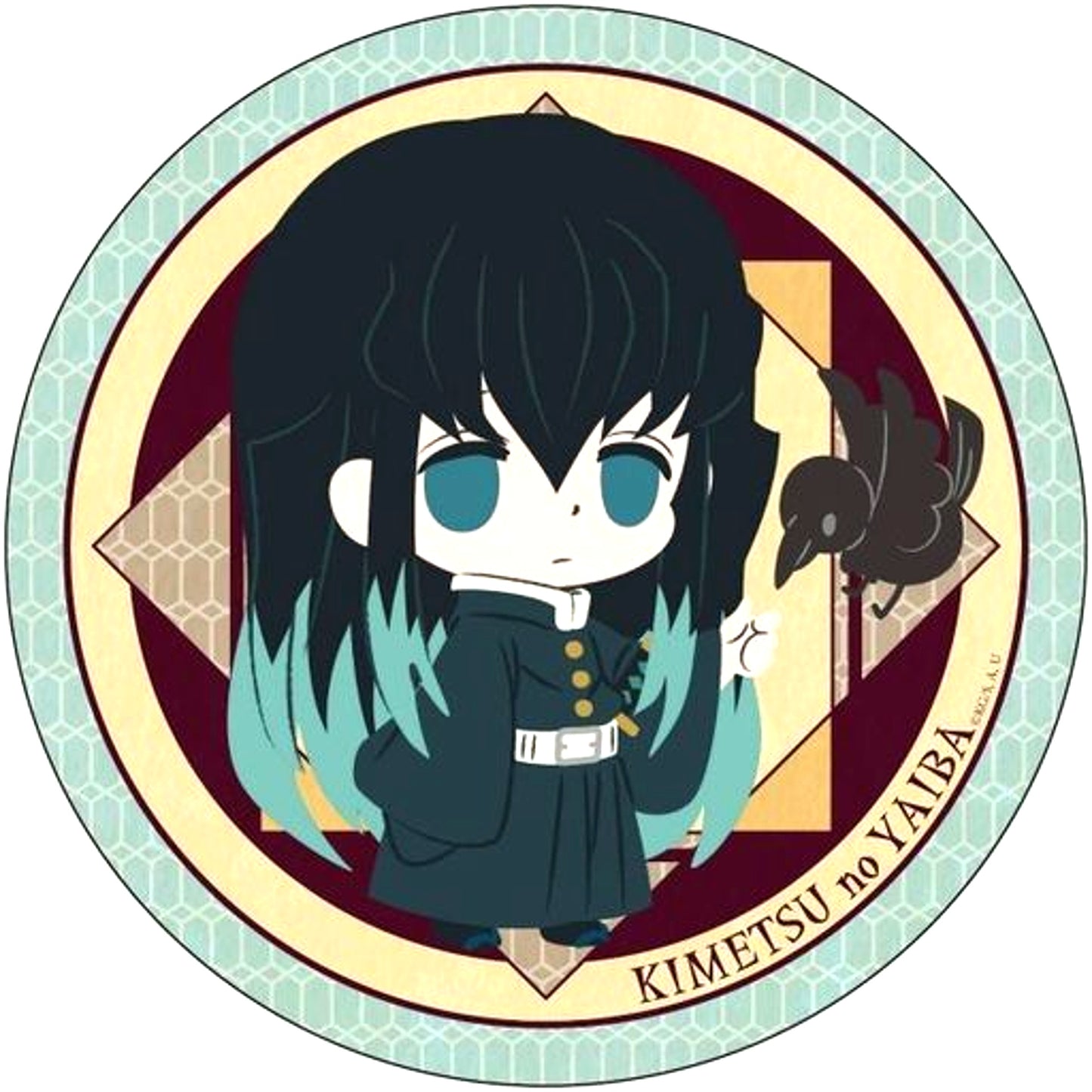 Muichiro Tokito Deformed Ver. Demon Slayer Deca Button [USED]