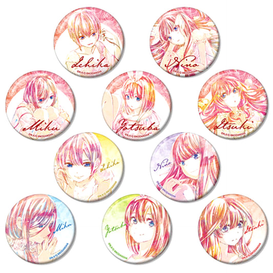 Yotsuba Nakano & Others The Quintessential Quintuplets All 10 Types Set Ani-Art Trading Button Vol.2 [USED]
