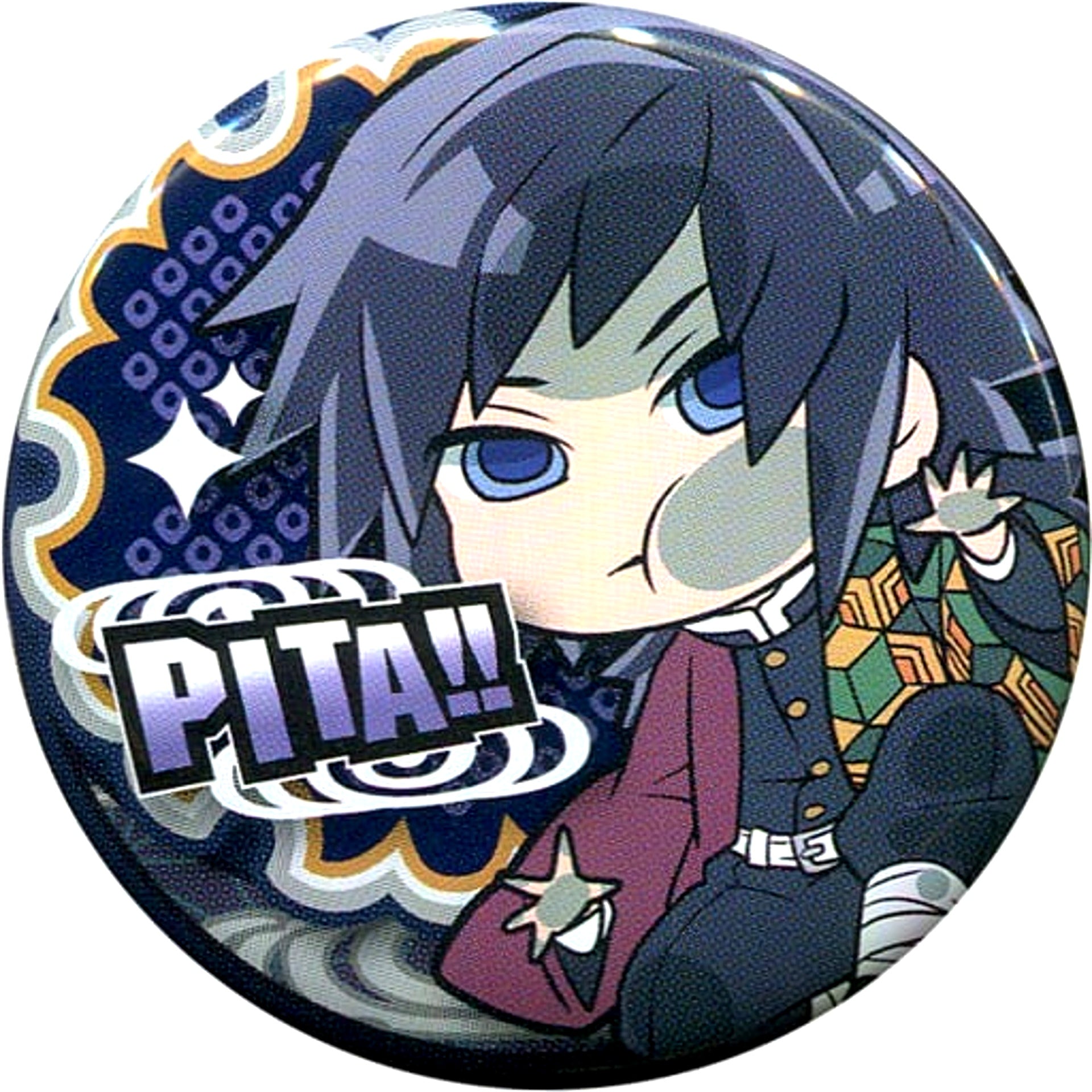 Giyu Tomioka Demon Slayer Kimetsu no Yaiba Pita! Deforme Button [USED]