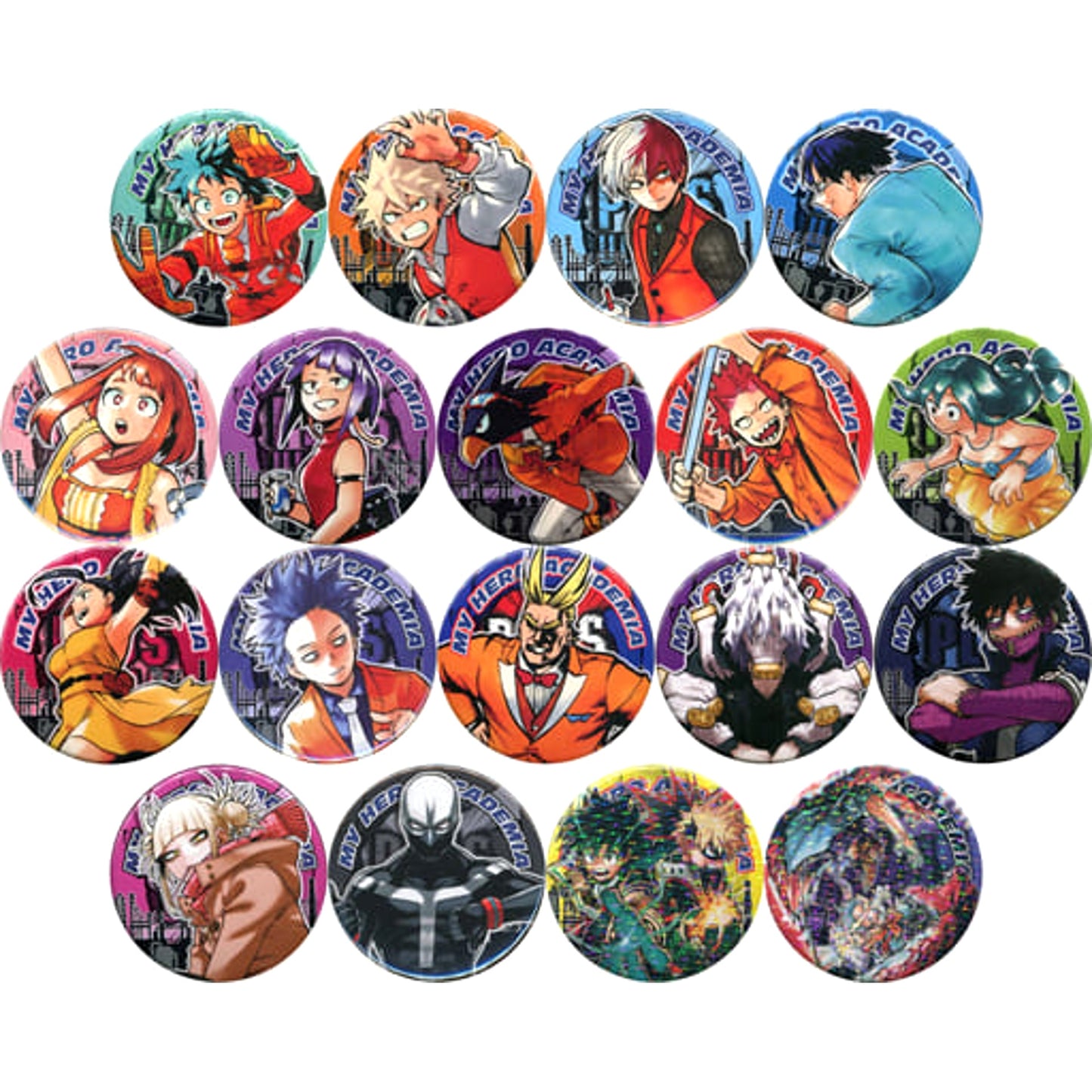 My Hero Academia Izuku Midoriya & Others Collection Can Badge Part 5 All 18 Types Set Buttons [USED]