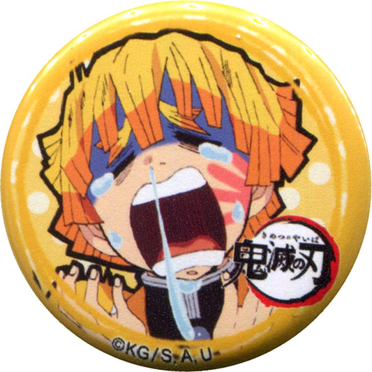 Zenitsu Agatsuma Tears and Snot Demon Slayer: Kimetsu no Yaiba Character Emaki Cafe in ufotable Cafe Phase 4 Yuru Face Button Zenitsu Agatsuma & Tengen Uzui & Mitsuri Kanroji Ver. [USED]