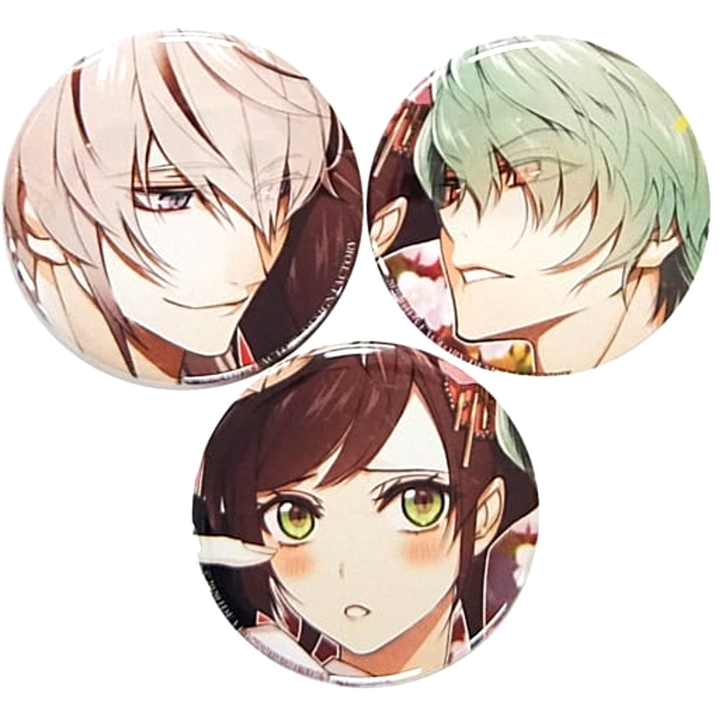 Kei Okazaki Takeru Sasazuka Ichika Hoshino Collar x Malice for Nintendo Switch Set of 3 Button Stellaworth Limited Switch Software Bundled Benefits [USED]