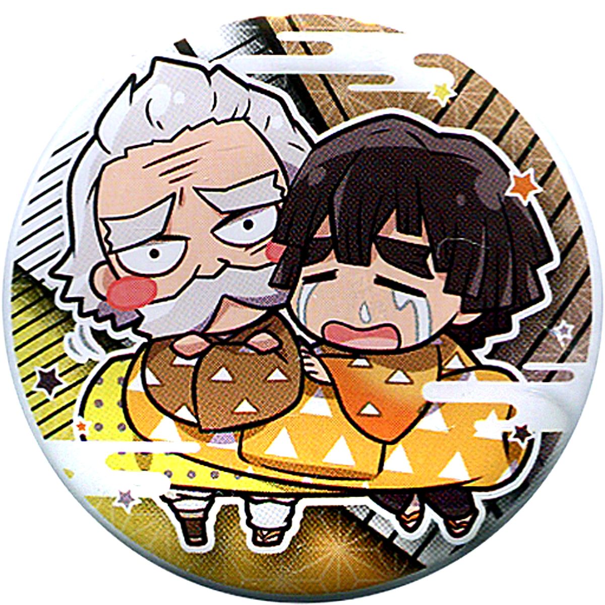Zenitsu Agatsuma, Jigoro Kuwajima Demon Slayer: Kimetsu no Yaiba Charabanchoukou Button Third Form [USED]