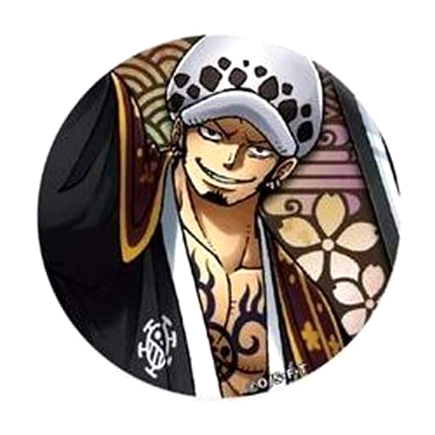 Trafalgar Law Color One Piece Kirie Art Button [USED]
