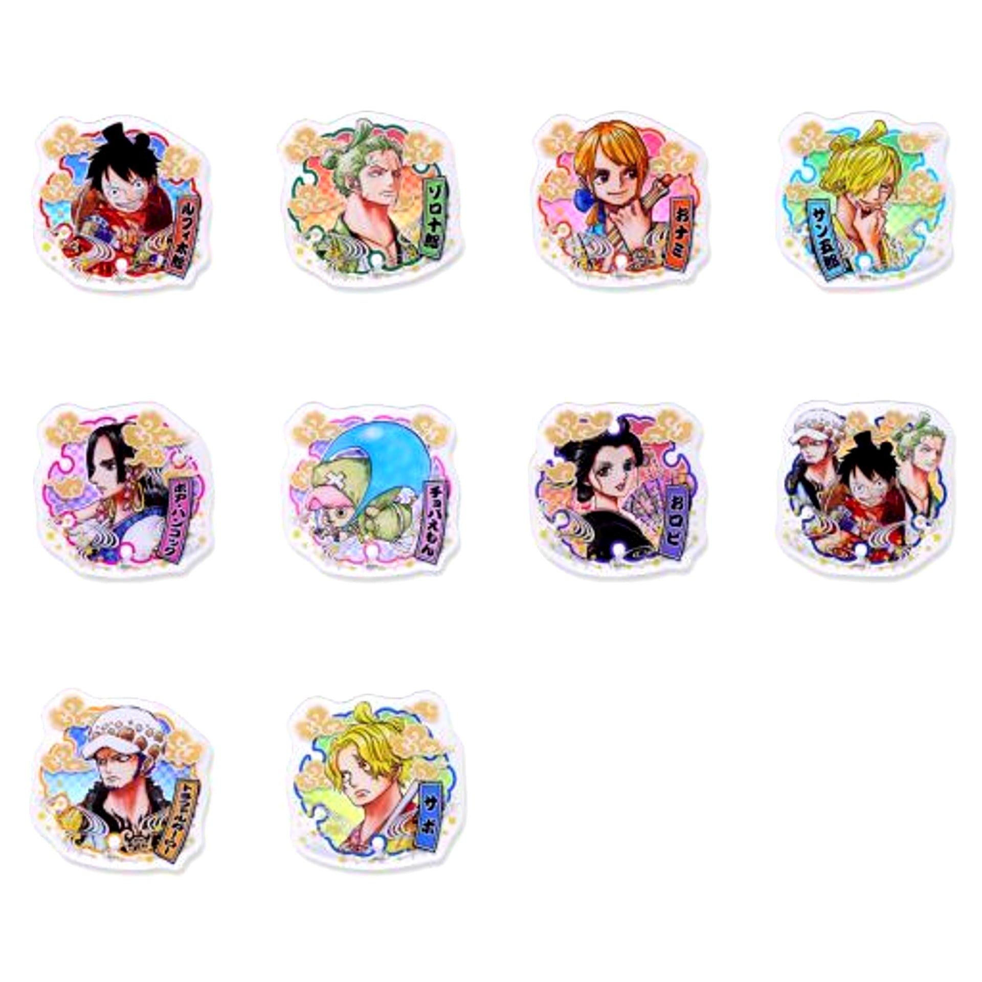Set of 10 One Piece Acrylic Badge Collection Vol. 1 [USED]
