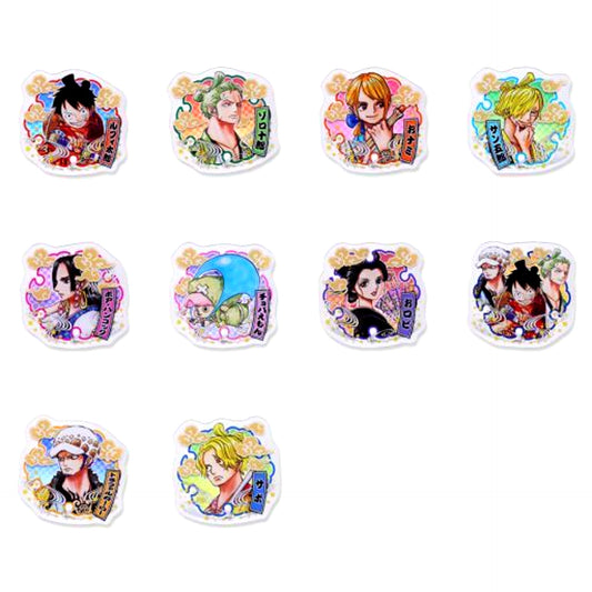 Set of 10 One Piece Acrylic Badge Collection Vol. 1 [USED]